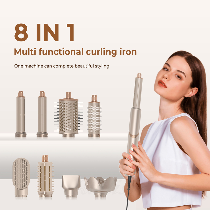 Cold 4 Gear 8 em 1 Hair Styler 110 000 RPM Velocidade Negativo Iônico Secador de cabelo Automático Curling Ferro Volumizer Liguador