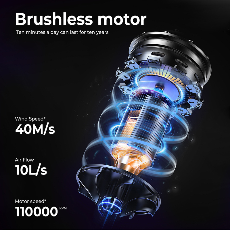 Cold 4 Gear 8 em 1 Hair Styler 110 000 RPM Velocidade Negativo Iônico Secador de cabelo Automático Curling Ferro Volumizer Liguador