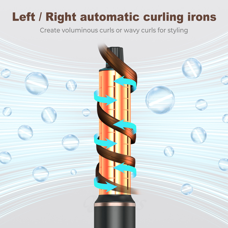 Professional Air Hot Styling Secador de cabelo escova 5 em 1 Velocidade Negativo Iônico Secagem Rápida Frio 4 engrenagem Voltagem 110V / 50HZ 240V / 60HZ