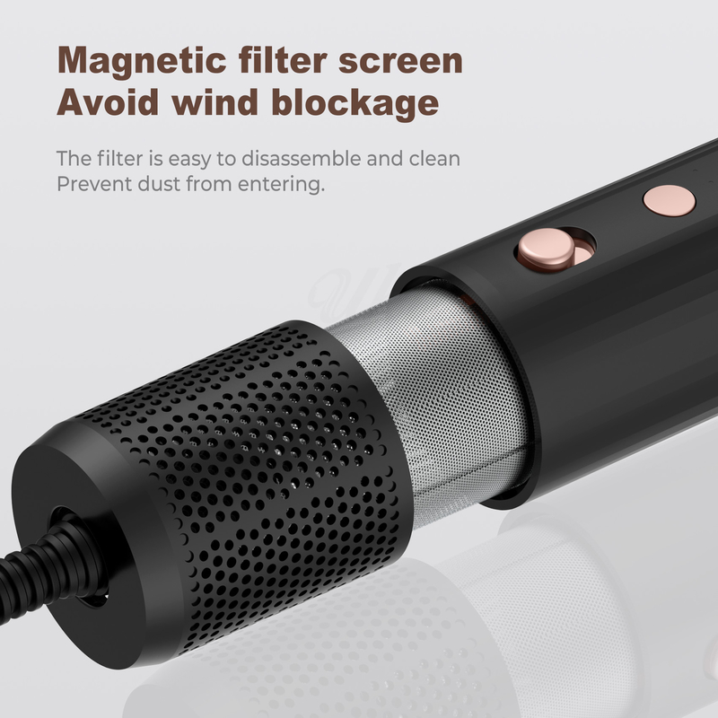 Professional Air Hot Styling Secador de cabelo escova 5 em 1 Velocidade Negativo Iônico Secagem Rápida Frio 4 engrenagem Voltagem 110V / 50HZ 240V / 60HZ