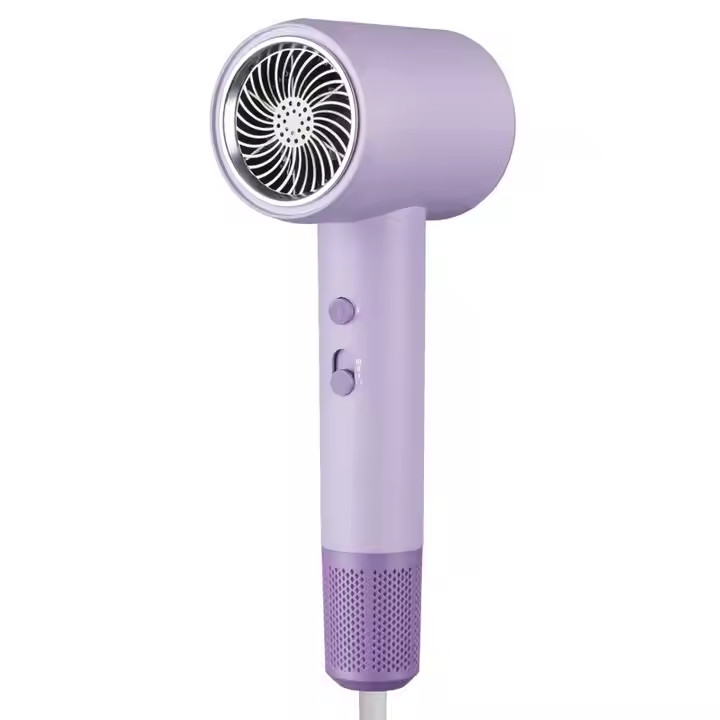 2000W Roxo Alta Velocidade Raio Azul Íon Negativo Revair Secador de cabelo Temperatura ajustável para uso doméstico