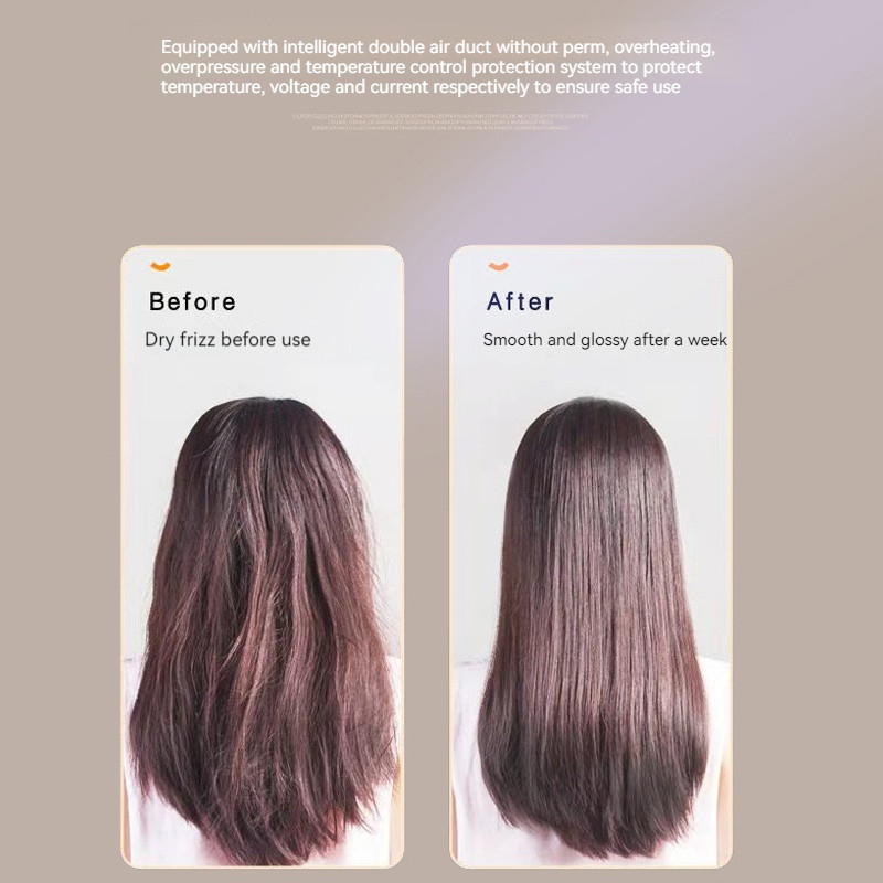 2000W Roxo Alta Velocidade Raio Azul Íon Negativo Revair Secador de cabelo Temperatura ajustável para uso doméstico