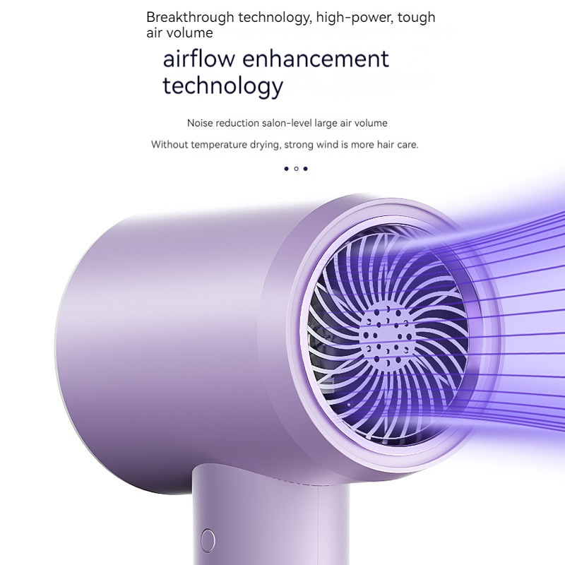 2000W Roxo Alta Velocidade Raio Azul Íon Negativo Revair Secador de cabelo Temperatura ajustável para uso doméstico