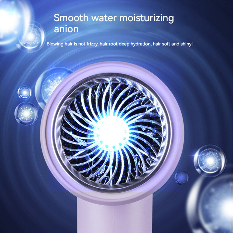 2000W Roxo Alta Velocidade Raio Azul Íon Negativo Revair Secador de cabelo Temperatura ajustável para uso doméstico